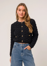 Line + Dot Rhys Sweater- Black ***FINAL SALE***-Hand In Pocket