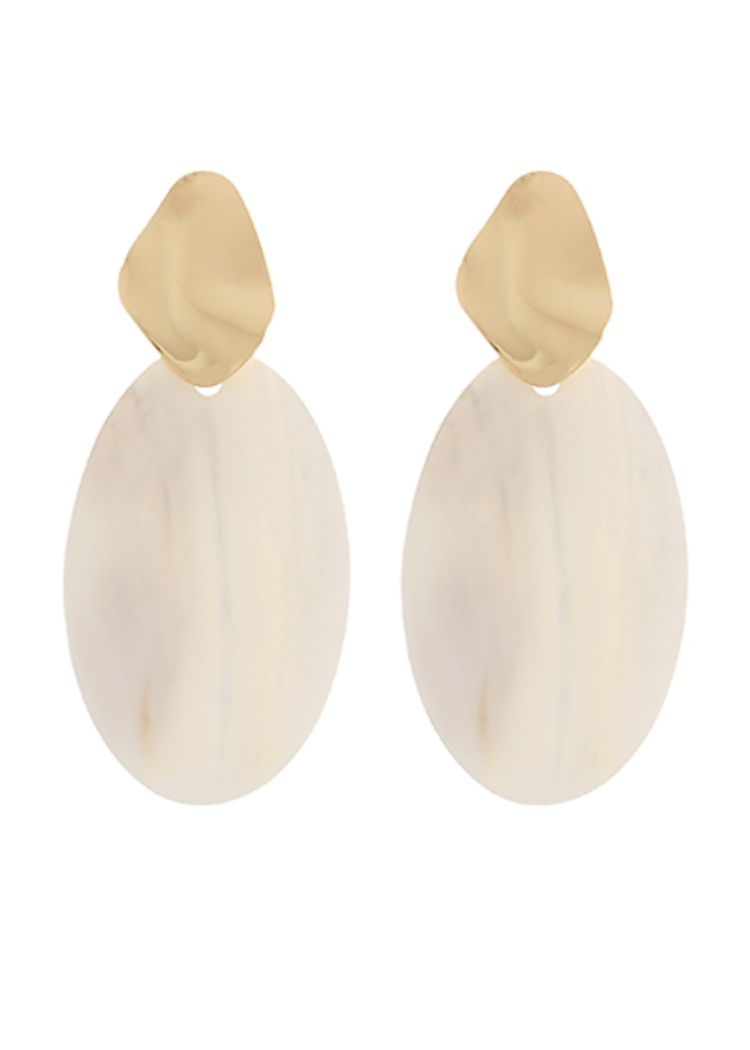 Corinne Shell Earrings-Hand In Pocket