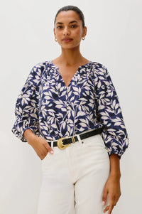 Rails Vasia Top- Navy Vines