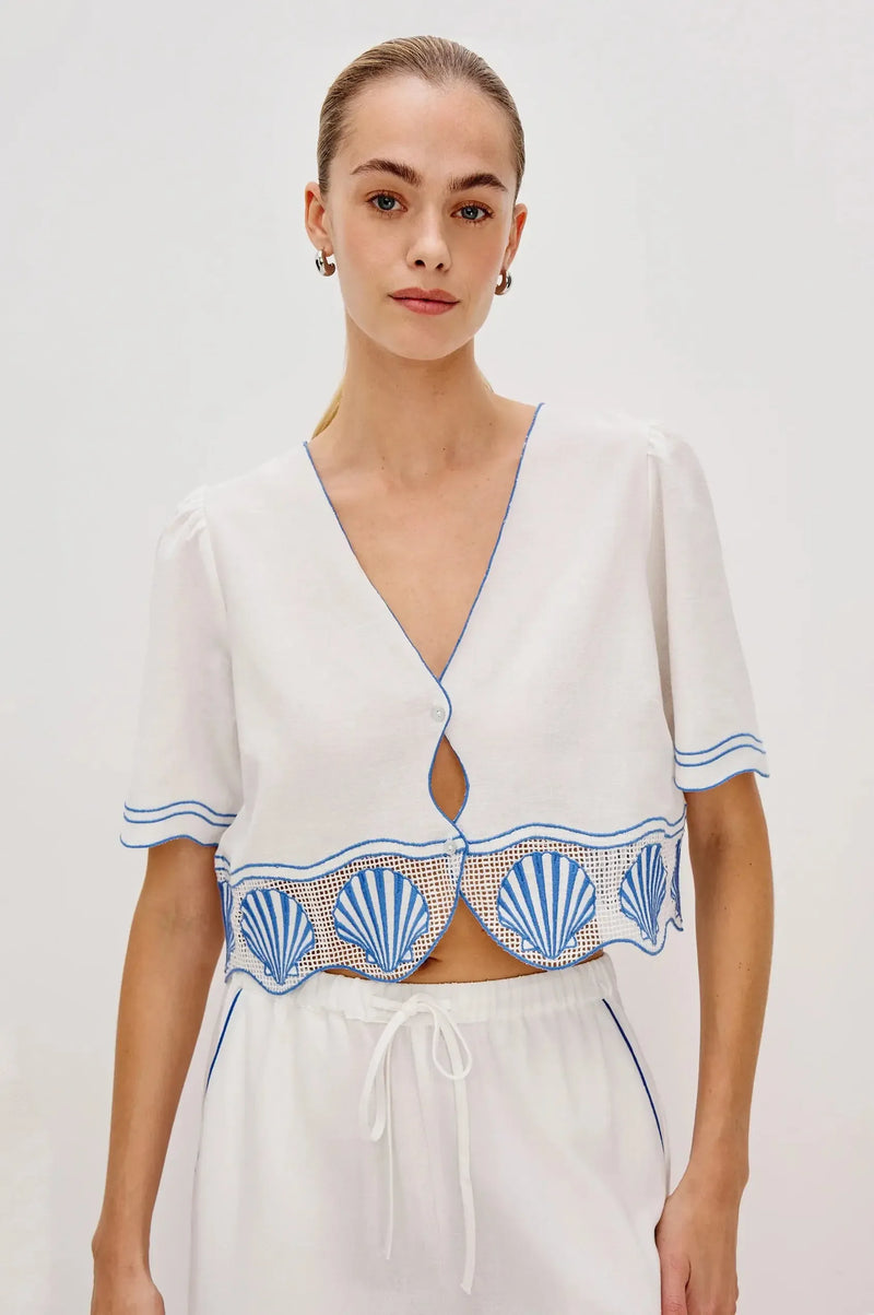Rails Venice Top - White-Hand In Pocket
