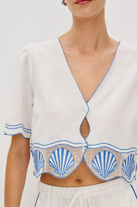 Rails Venice Top - White-Hand In Pocket