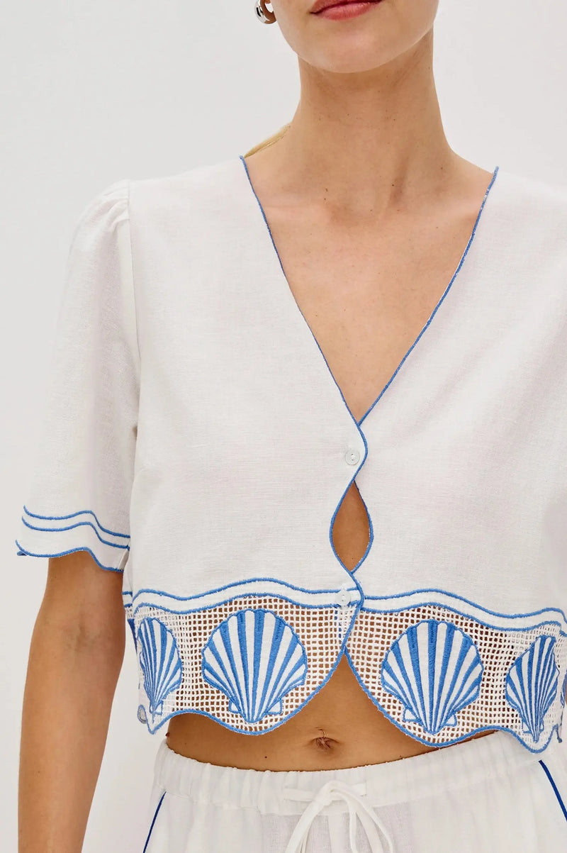 Rails Venice Top - White-Hand In Pocket