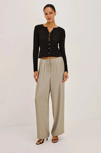 Rails Virgo Satin Pant - Mink-Hand In Pocket