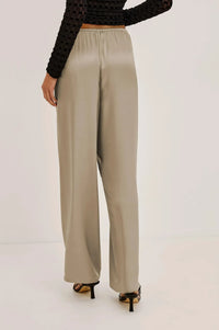Rails Virgo Satin Pant - Mink-Hand In Pocket