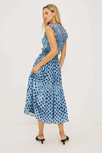 Rails Vivier Midi Dress - Sapphire Shibori-Hand In Pocket