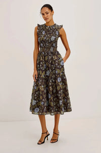 Rails Vivier Sleeveless Midi Dress - Willow-Hand In Pocket