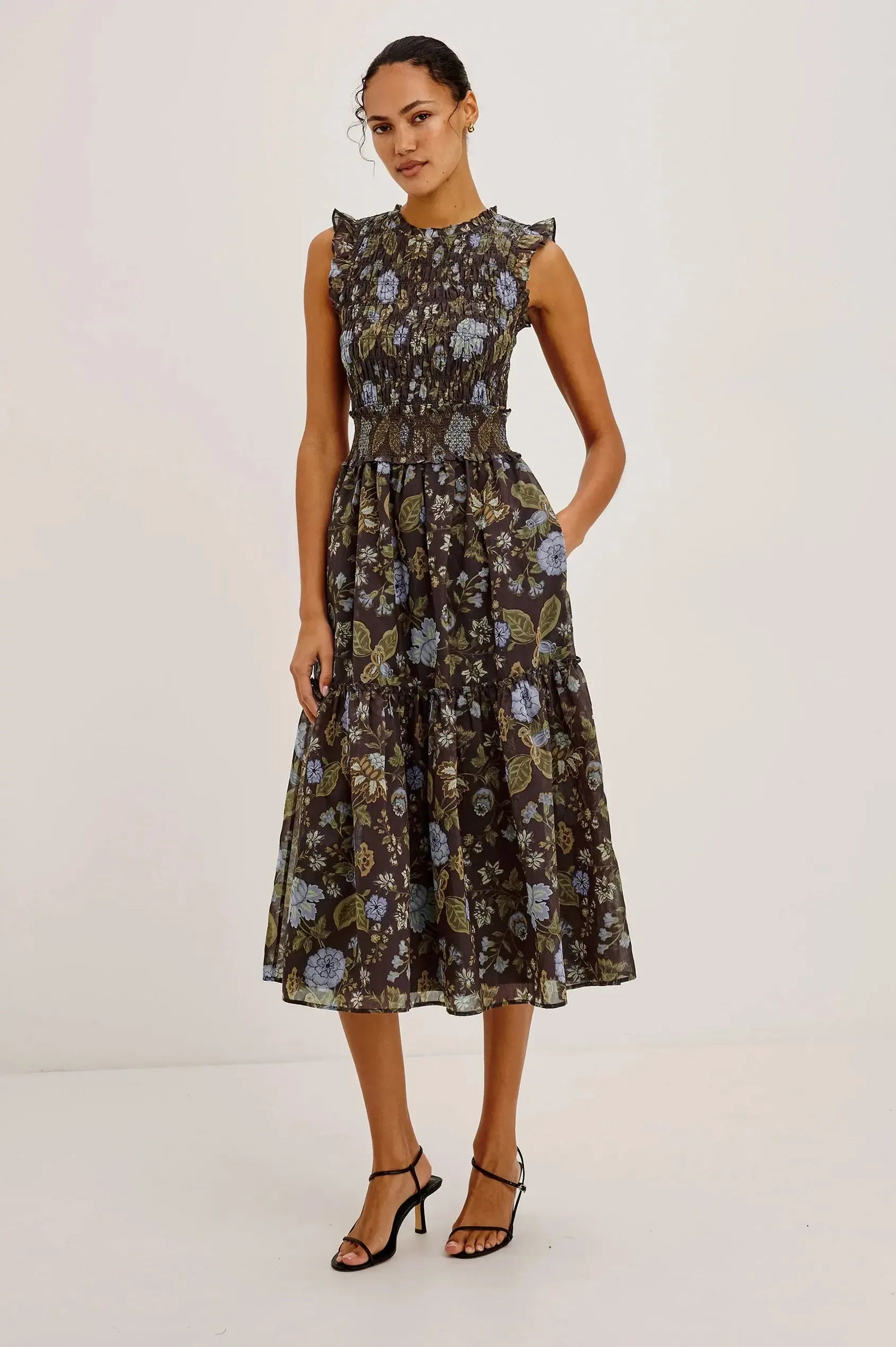 Rails Vivier Sleeveless Midi Dress - Willow-Hand In Pocket