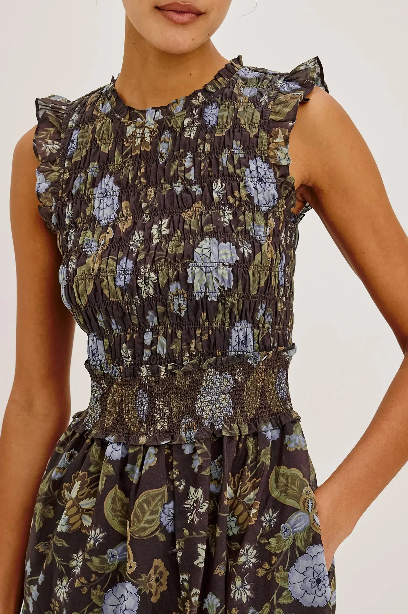 Rails Vivier Sleeveless Midi Dress - Willow-Hand In Pocket