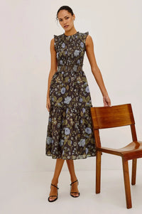 Rails Vivier Sleeveless Midi Dress - Willow-Hand In Pocket