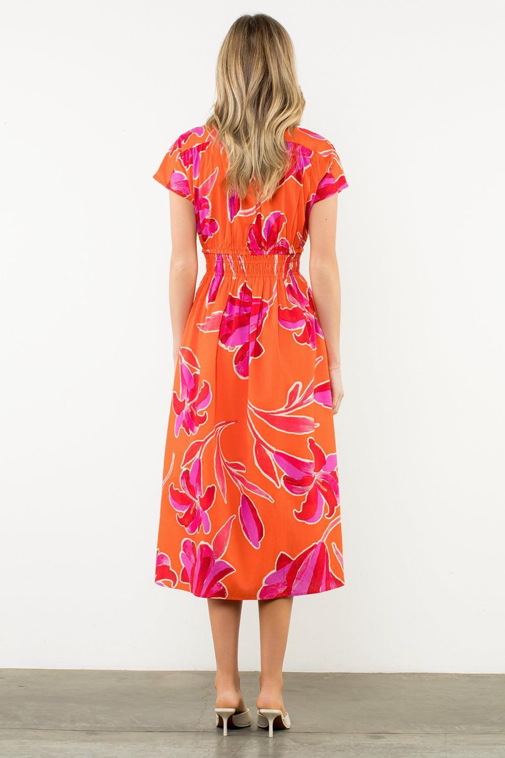 THML Eden Midi Dress- RA-Hand In Pocket