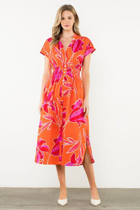 THML Eden Midi Dress- RA-Hand In Pocket