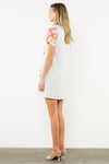 THML Hazel Embroidered Dress- Cream-Hand In Pocket