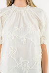 THML Eleana Floral Top - Cream-Hand In Pocket