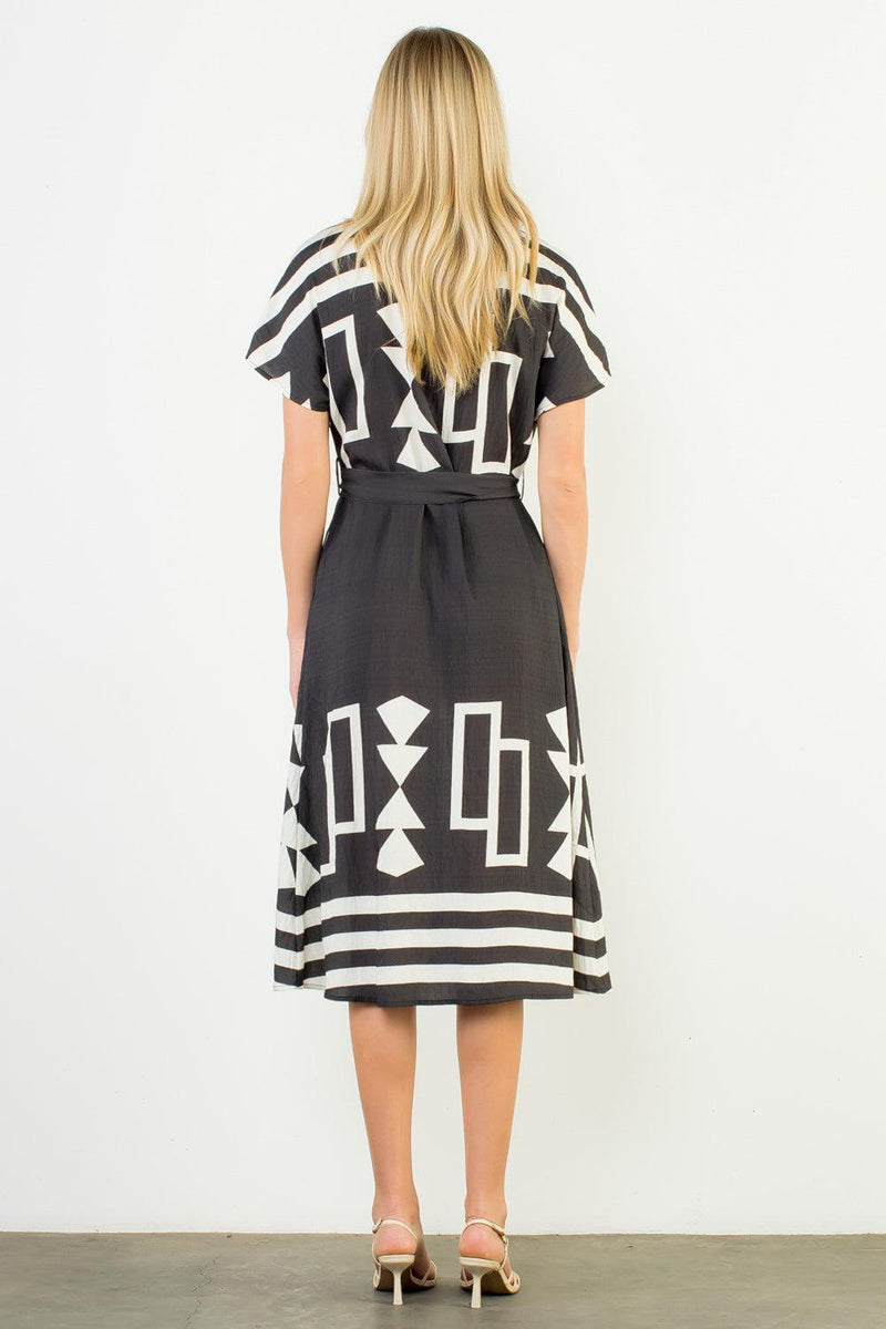 THML Brielle Midi Dress- BK
