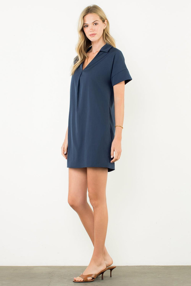 THML Eliza V Neck Dress - N-Hand In Pocket