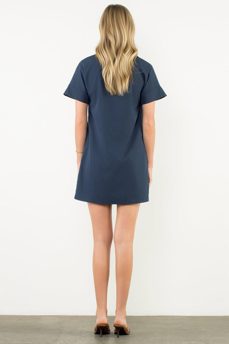 THML Eliza V Neck Dress - N-Hand In Pocket