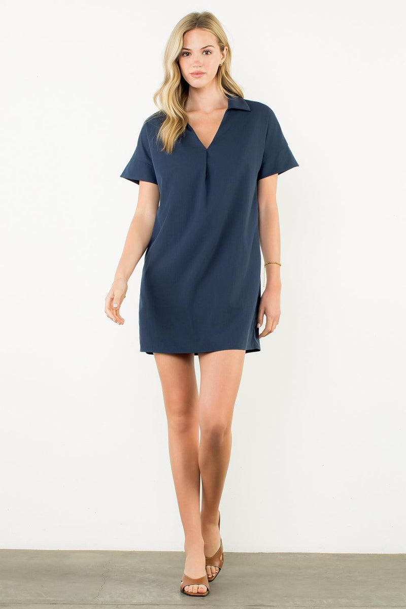 THML Eliza V Neck Dress - N-Hand In Pocket