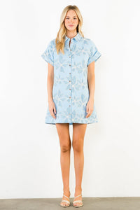 THML Ophelia Dress - Blue-Hand In Pocket