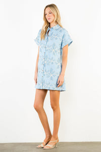 THML Ophelia Dress - Blue-Hand In Pocket