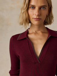 Faherty Throwback Sweater Dress - Merlot-Hand In Pocket