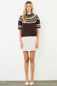 THML Margo Sweater - Brown-Hand In Pocket