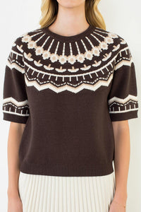 THML Margo Sweater - Brown-Hand In Pocket