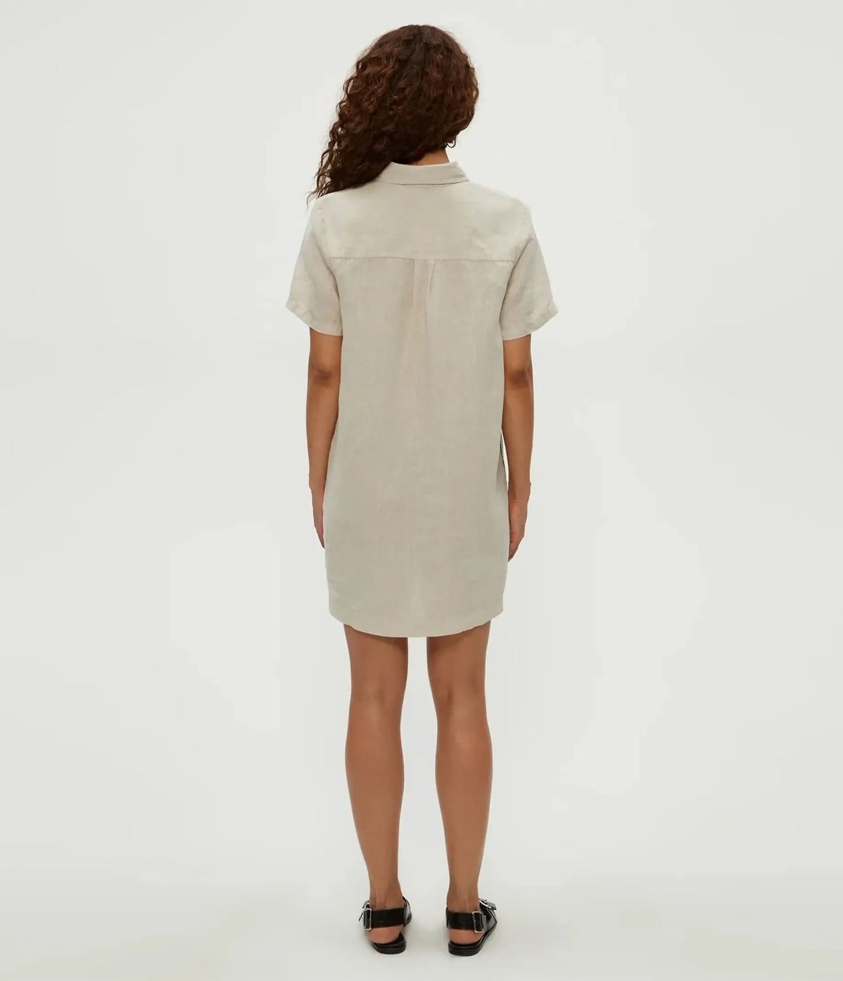 Michael Stars Ola Utility Dress- Windchime-Hand In Pocket