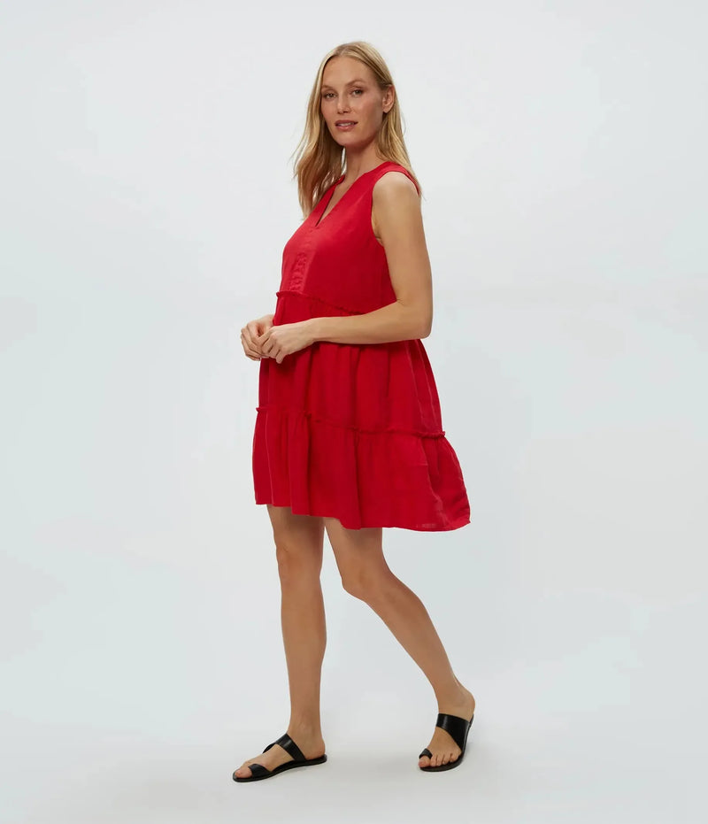 Michael Stars Sandra Dress- Rumba-Hand In Pocket