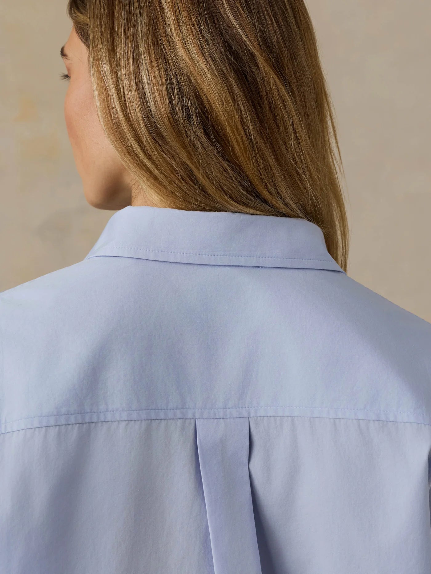 Faherty Coastal Poplin Shirt - Blue Current