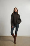 Line Mavis Sweater- Mocha-Hand In Pocket