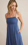 Z Supply Beachside Midi Dress - Rivieria-Hand In Pocket
