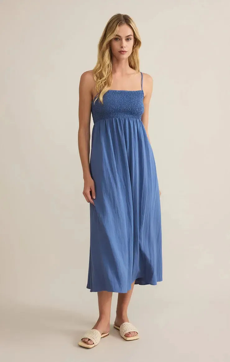 Z Supply Beachside Midi Dress - Rivieria-Hand In Pocket