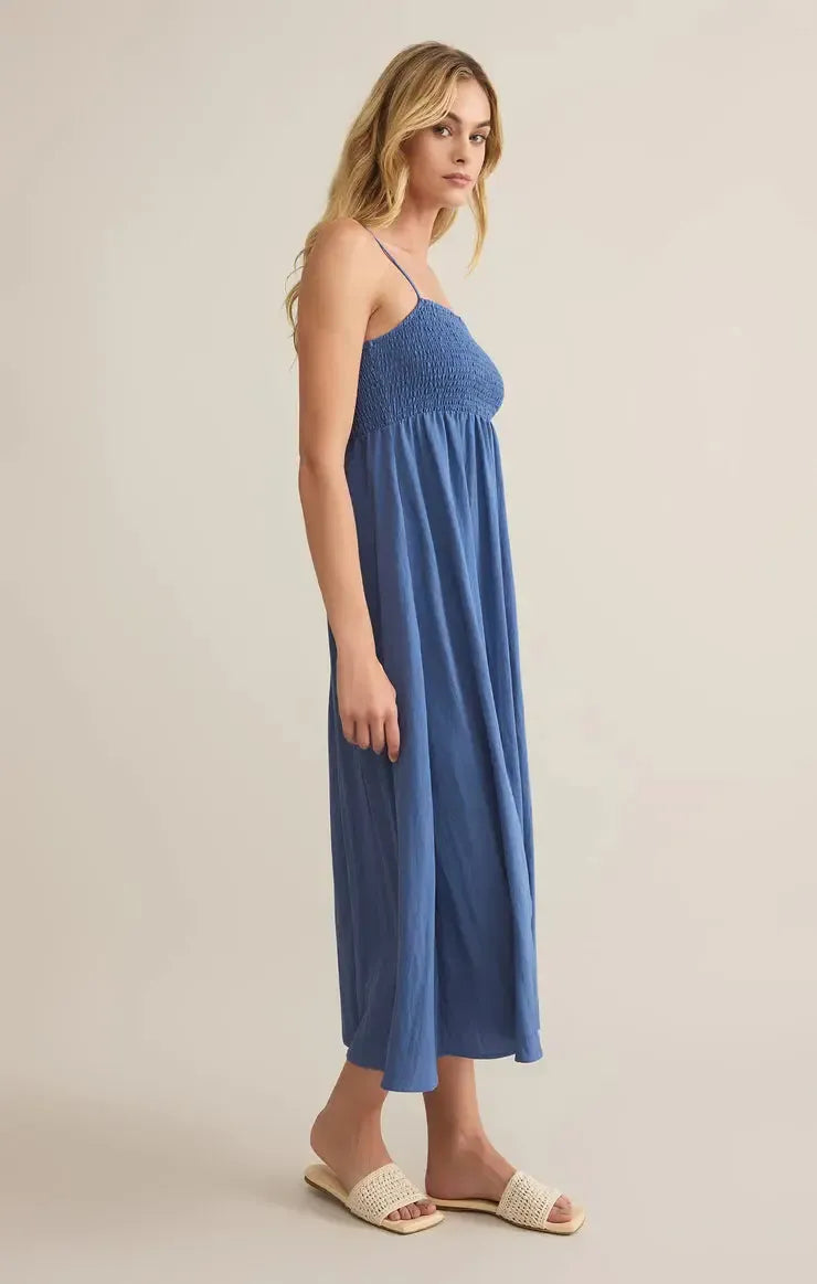 Z Supply Beachside Midi Dress - Rivieria-Hand In Pocket