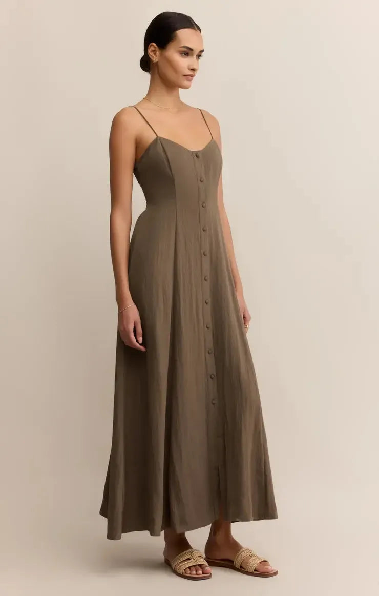 Z Supply Angel Eyes Midi Dress - Tiki-Hand In Pocket