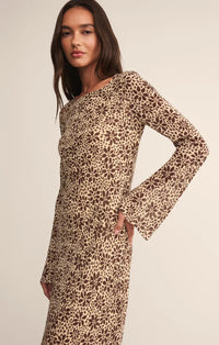 Z Supply Campbell Floral Maxi Dress- Chocolate Cherry