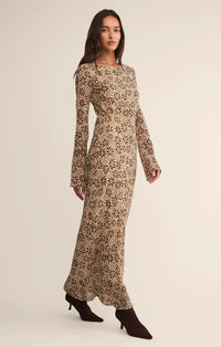 Z Supply Campbell Floral Maxi Dress- Chocolate Cherry