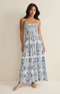 Z Supply Nadine Maxi Dress- Nautical-Hand In Pocket