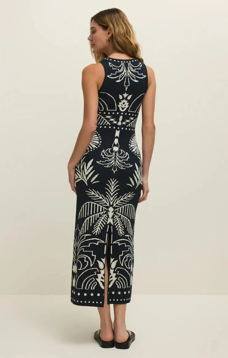 Z Supply Esperanza Dress- Eclipse-Hand In Pocket