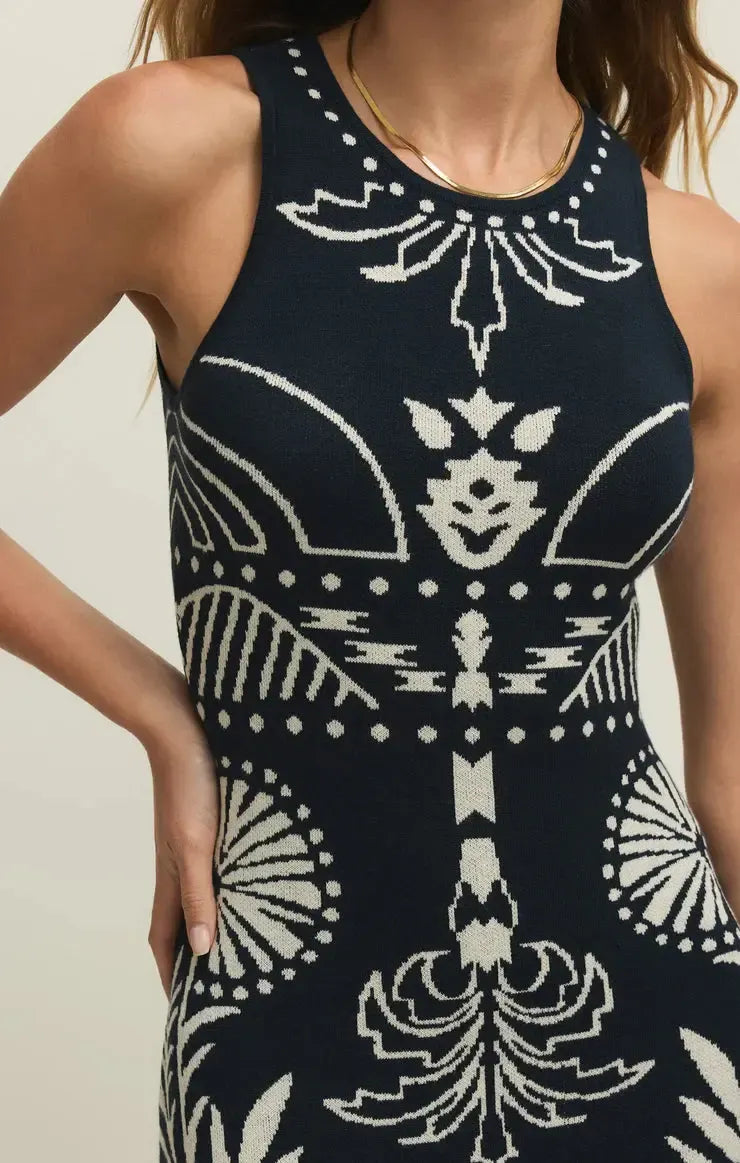 Z Supply Esperanza Dress- Eclipse-Hand In Pocket