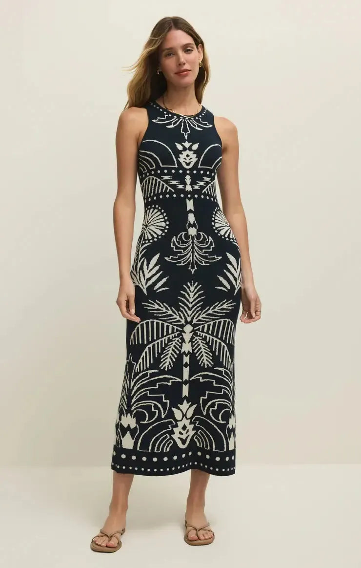 Z Supply Esperanza Dress- Eclipse-Hand In Pocket