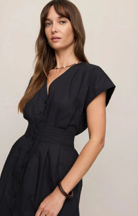 Z Supply Sanna Dress - Black-Hand In Pocket