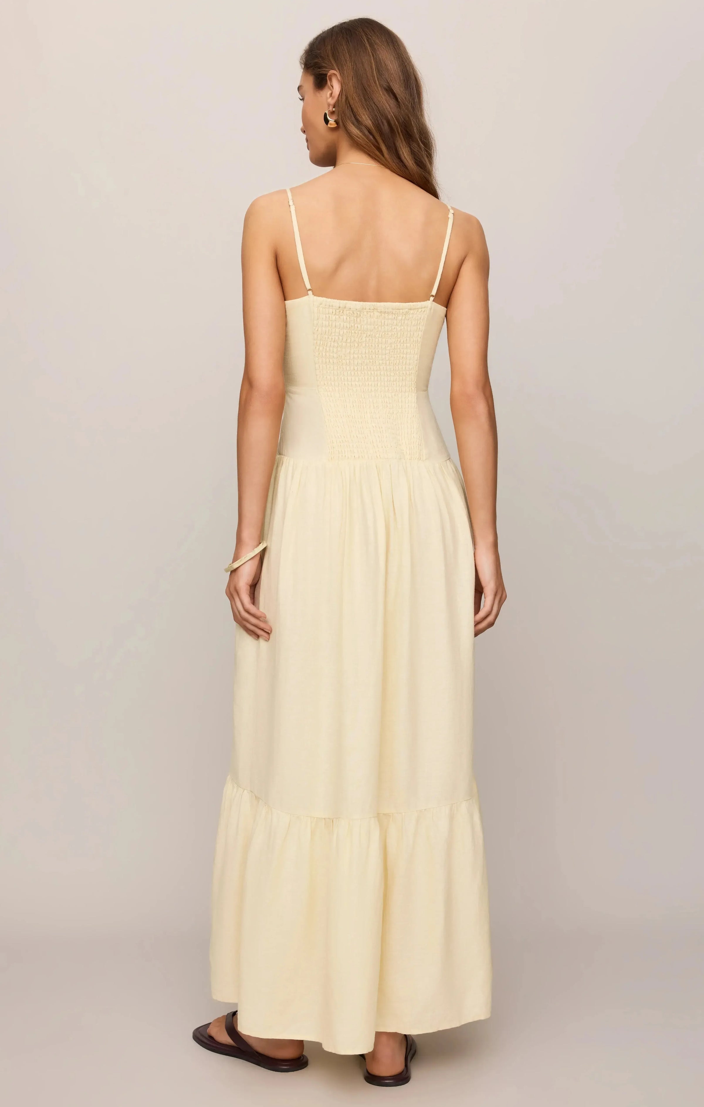 Z Supply Georgie Maxi Dress - Lemon Chiffon-Hand In Pocket