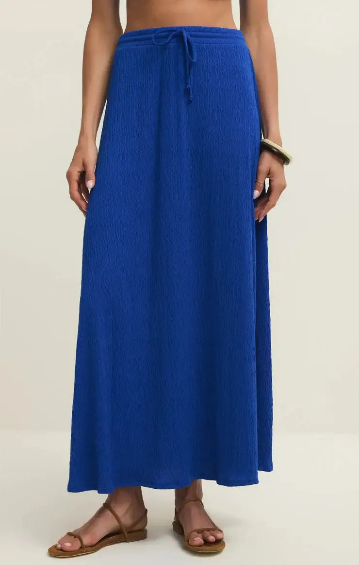 Z Supply Idris Maxi Skirt- Nautical ***FINAL SALE***-Hand In Pocket