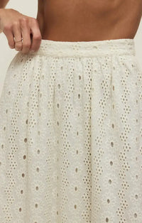 Z Supply Bria Eyelet Skirt - White-Hand In Pocket
