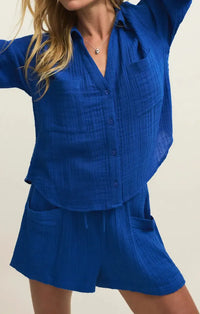 Z Supply Emory Short- Nautical-Hand In Pocket