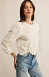 Z Supply Ambroise Top- White-Hand In Pocket
