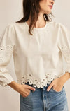 Z Supply Ambroise Top- White-Hand In Pocket