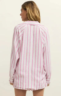 Z Supply Perfect Line Top - Spanish Rose-Hand In Pocket