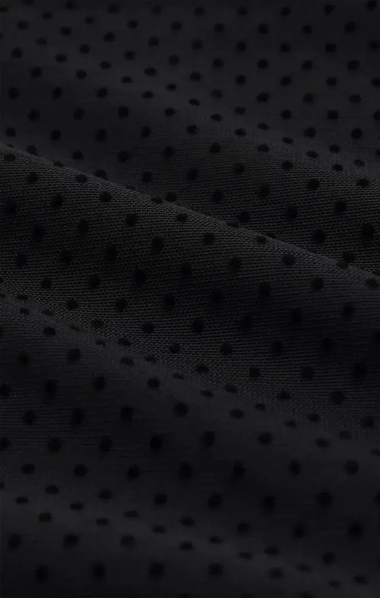 Z Supply Whimsy Off Shoulder Top- Black-Hand In Pocket