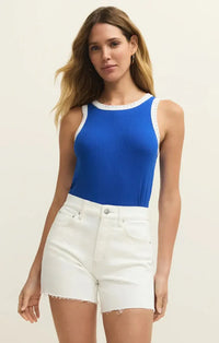 Z Supply Clarke Rib Tank- Nautical-Hand In Pocket